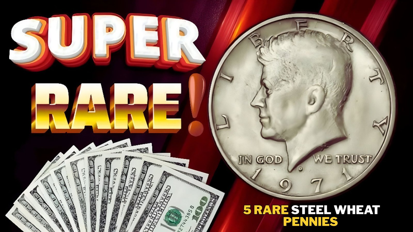 5 Rare Steel Wheat Pennies