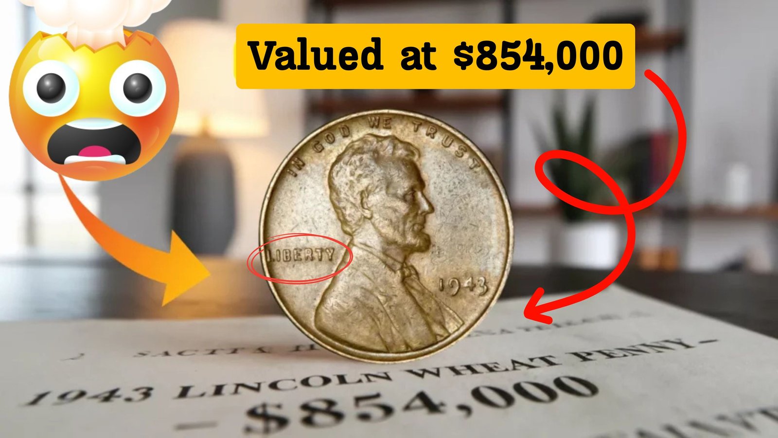 A Lincoln Wheat Penny From 1943 Found in Pocket Change
