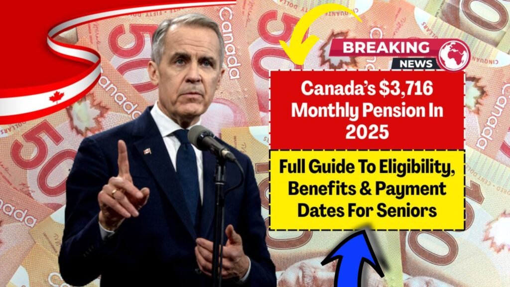 Canada’s $3,716 Monthly Pension For Seniors In 2025Canada’s $3,716 Monthly Pension For Seniors In 2025