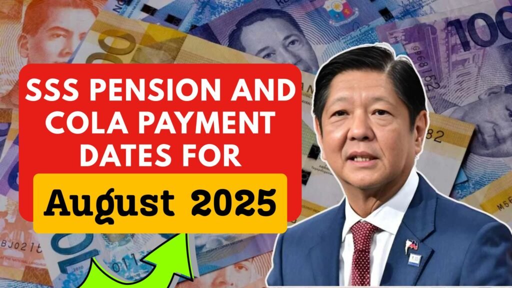 SSS Pension and COLA Payment Dates for August 2025